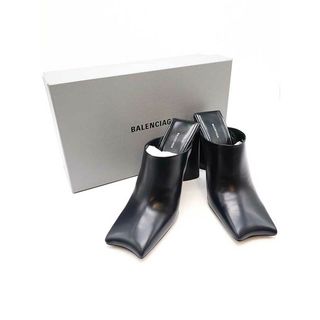 サンダル【新品】  BALENCIAGA / バレンシアガ | SANDAL PELLE S.CUOIO チャンキーヒール ベルト レザーサンダル 保存箱付き | 38.5 | キャメル | レディース