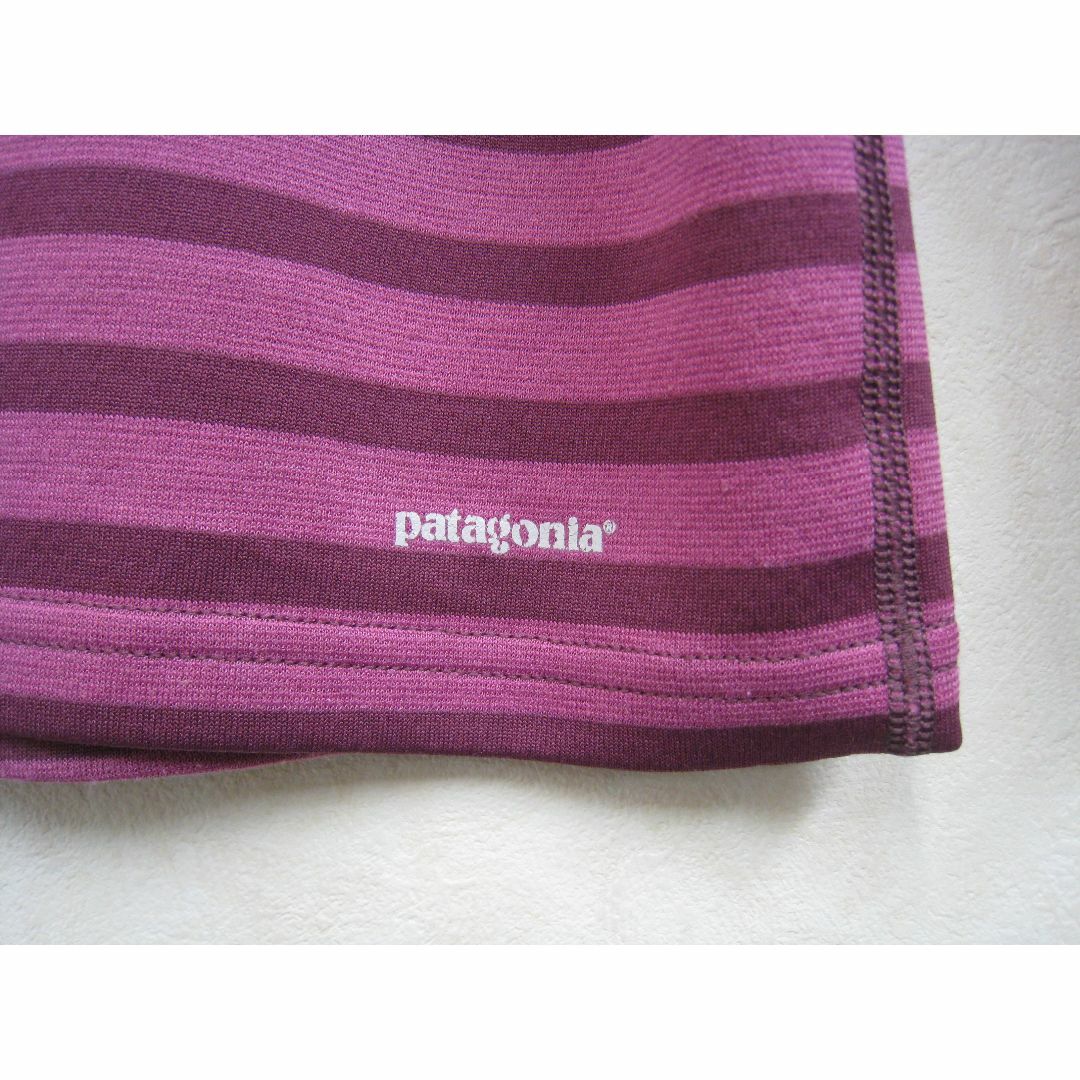 patagonia(パタゴニア)のパタゴニア◆キャプリーン3 ボーダー クルーネック シャツ キッズ サイズ2T キッズ/ベビー/マタニティのキッズ服女の子用(90cm~)(Tシャツ/カットソー)の商品写真