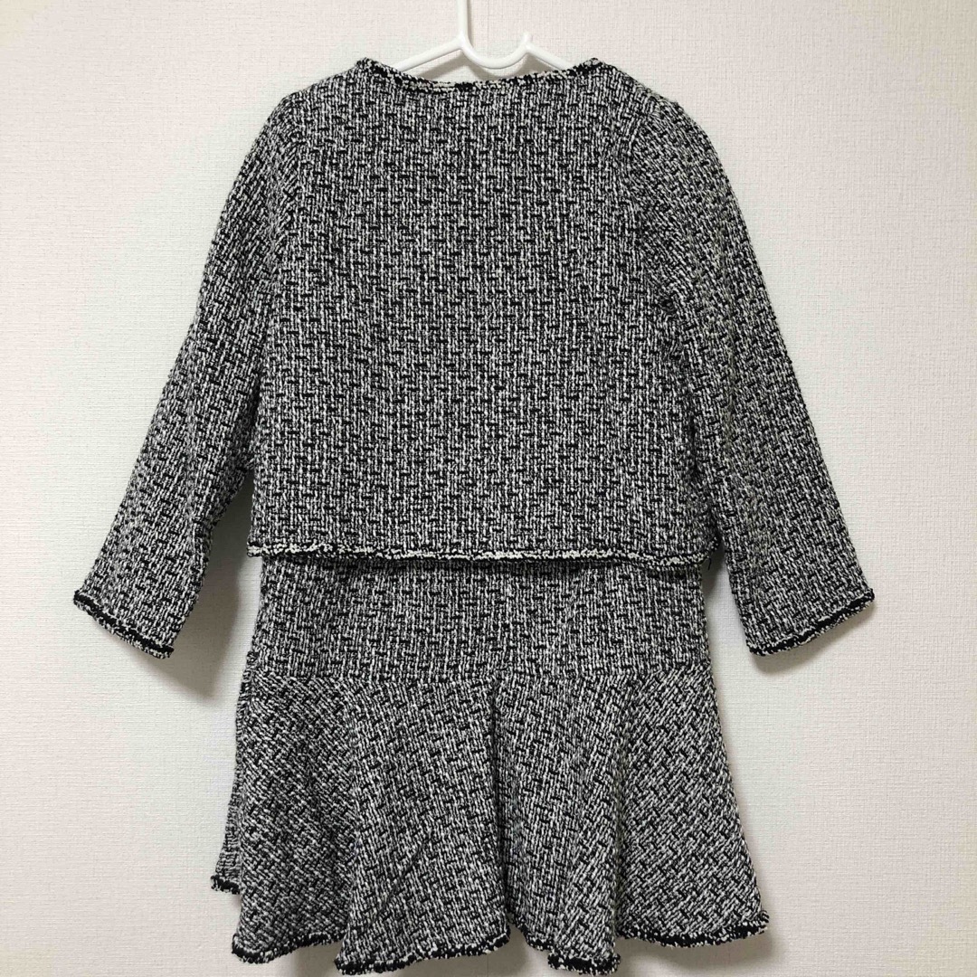 Bee(ビー)のツイードセットアップ☆ キッズ/ベビー/マタニティのキッズ服女の子用(90cm~)(ドレス/フォーマル)の商品写真