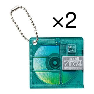 maxell MDミニチュアチャーム カラーMD グリーン 2個