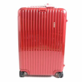 リモワ(RIMOWA)の未使用品▼RIMOWA リモワ 6402 サルサ デラックス ポリカーボネート 4輪 キャリーケース/スーツケース 赤 65L TSAロック搭載 ネームタグ(トラベルバッグ/スーツケース)