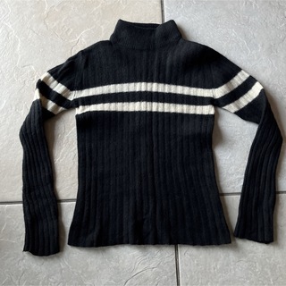 ユニクロ(UNIQLO)のユニクロ　ハイネック　ウールセーター　黒(ニット/セーター)