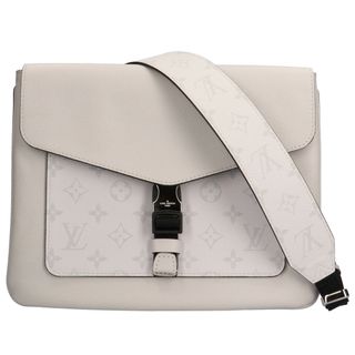 ルイヴィトン(LOUIS VUITTON)のルイヴィトン LOUIS VUITTON フラップメッセンジャー タイガラマ ショルダーバッグ モノグラムキャンバス ホワイト ユニセックス 中古(ショルダーバッグ)