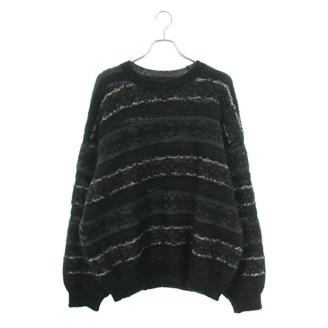 メンズシュタイン  Silk Mohair Fair Isle Knit LS  ST.452 シルクモヘアフェアアイルニット メンズ S