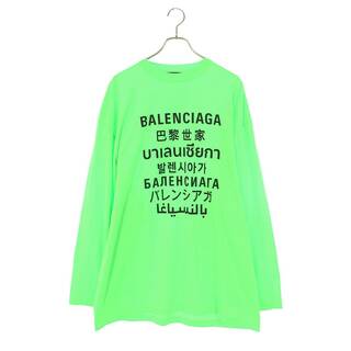 バレンシアガ(Balenciaga)のバレンシアガ  641667 TJVI3 ランゲージプリント長袖カットソー メンズ S(Tシャツ/カットソー(七分/長袖))