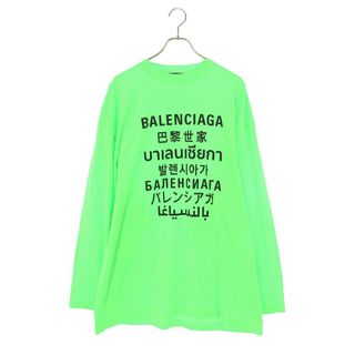 バレンシアガ(Balenciaga)のバレンシアガ  641667 TJVI3 ランゲージプリント長袖カットソー メンズ S(Tシャツ/カットソー(七分/長袖))