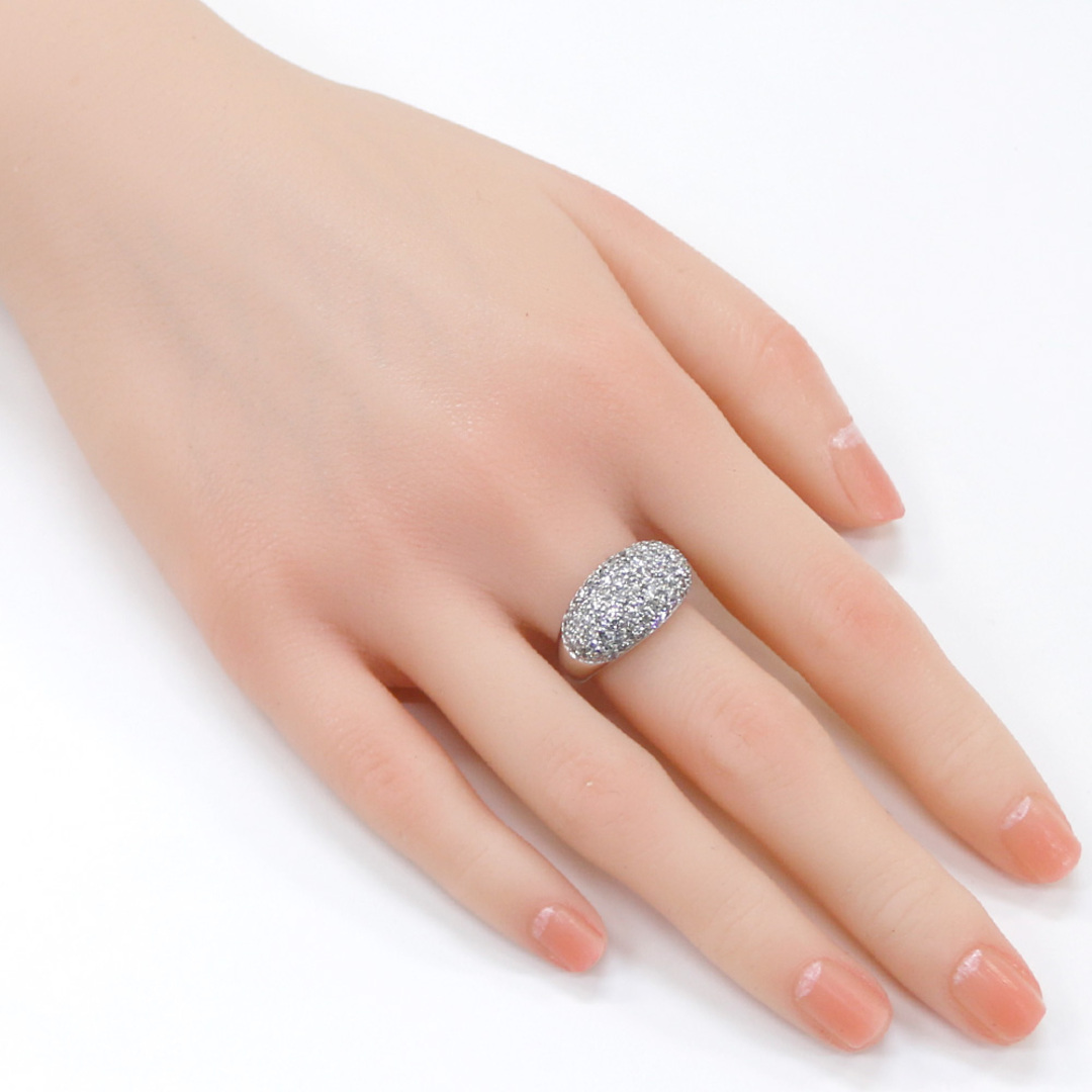 パヴェ リング 指輪 13.5号 18金 K18ホワイトゴールド ダイヤモンド 2.02ct レディース中古 レディースのアクセサリー(リング(指輪))の商品写真