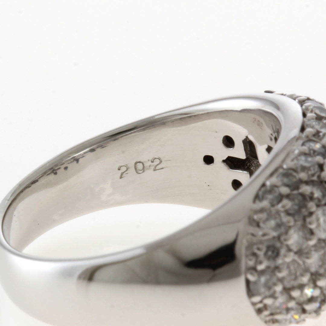 パヴェ リング 指輪 13.5号 18金 K18ホワイトゴールド ダイヤモンド 2.02ct レディース中古 レディースのアクセサリー(リング(指輪))の商品写真