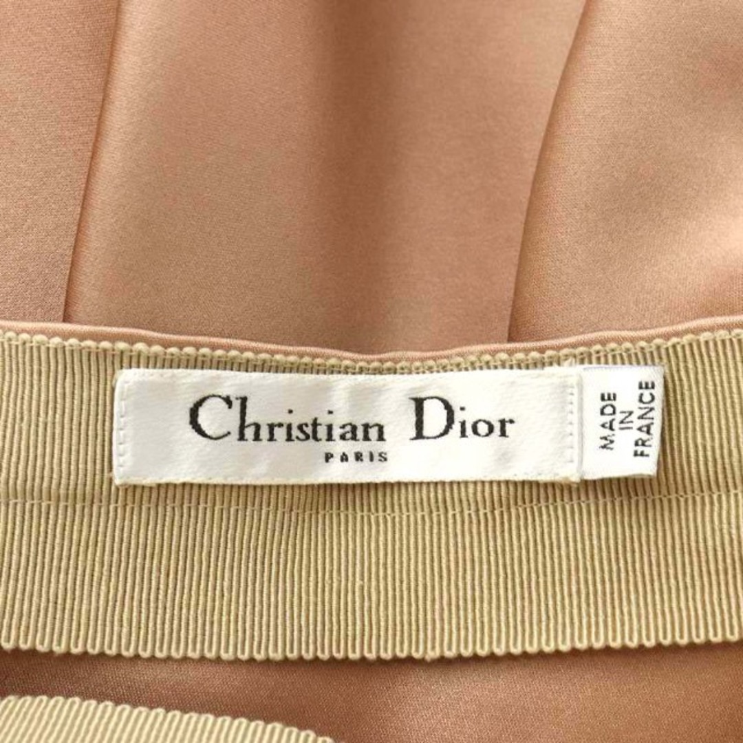 Christian Dior(クリスチャンディオール)のクリスチャンディオール フレアスカート ひざ丈 シルク 絹 F36 S ピンク レディースのスカート(ひざ丈スカート)の商品写真