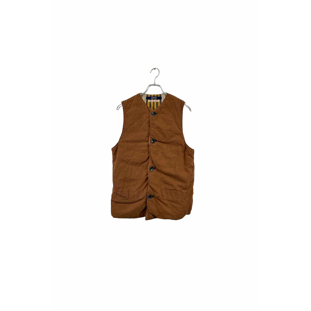 KAPITAL orange vest キャピタル 中綿ベスト オレンジ系 サイズ2 アウター メンズ ヴィンテージ 6美品