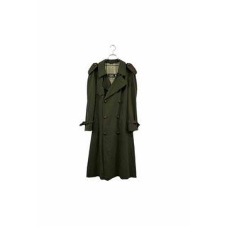 Made in ITALY GARii green trench coat トレンチコート グリーン サイズ46 アウター ヴィンテージ 8(トレンチコート)