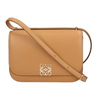 ロエベ(LOEWE)のロエベ ゴヤススモールバッグ ショルダーバッグ カーフ ベージュ レディース LOEWE  中古(ショルダーバッグ)