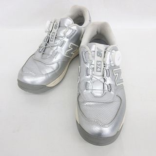 ニューバランス(New Balance)のニューバランス GOLF ゴルフシューズ シルバー 23 WGBS574S(シューズ)