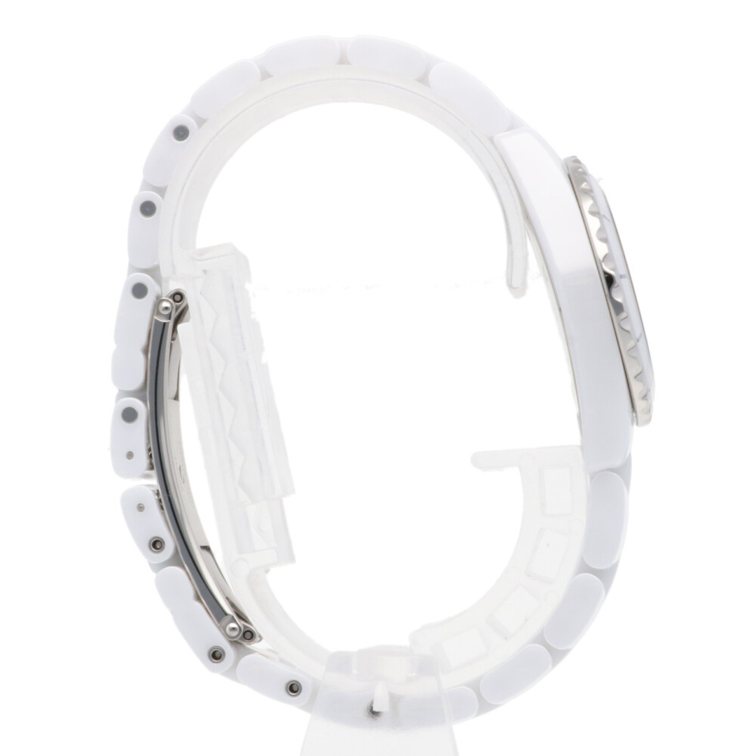 CHANEL(シャネル)の【1年保証】シャネル CHANEL J12 腕時計 シェル 8Pダイヤ ホワイトセラミック  中古 レディースのファッション小物(腕時計)の商品写真