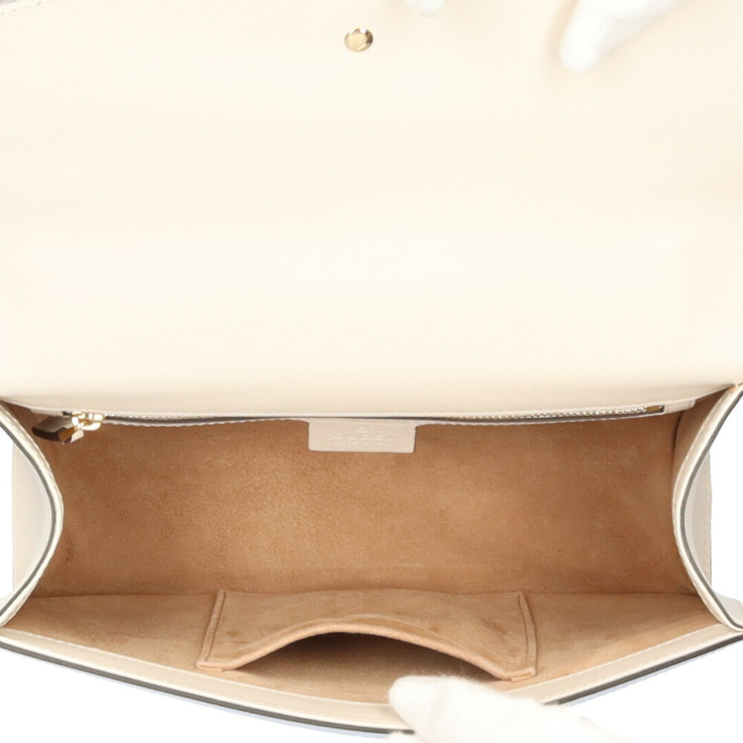 Gucci(グッチ)のグッチ GUCCI シルヴィスモール ショルダーバッグ レザー ホワイト レディース 中古 レディースのバッグ(ショルダーバッグ)の商品写真
