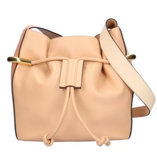 クロエ(Chloe)のクロエ Chloe EMMA ショルダーバッグ レザー ベージュ レディース 中古(ショルダーバッグ)