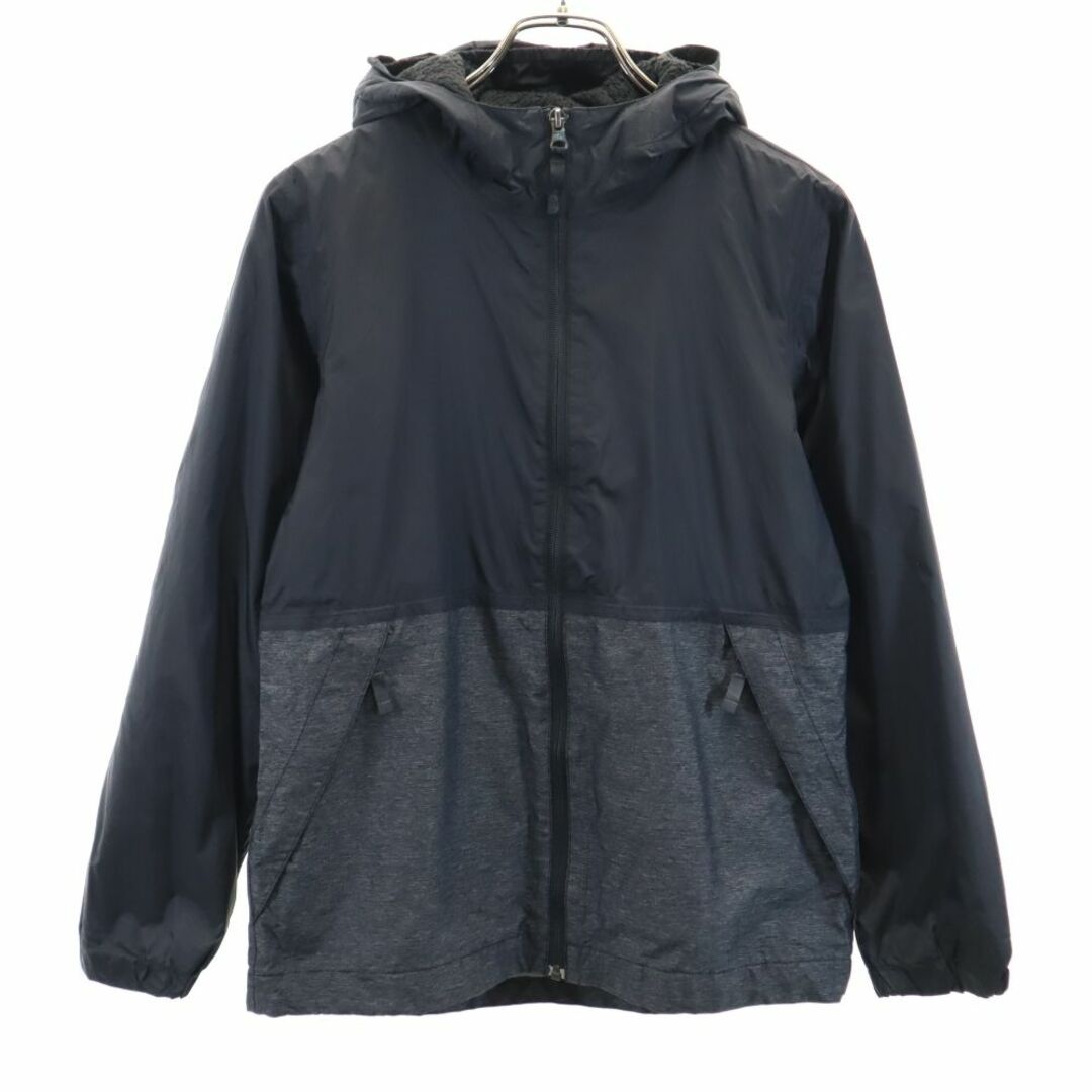 THE NORTH FACE(ザノースフェイス)のノースフェイス アウトドア 長袖 ナイロンジャケット 14-16 ブラック系 THE NORTH FACE キッズ 古着 【240116】 キッズ/ベビー/マタニティのキッズ服男の子用(90cm~)(ジャケット/上着)の商品写真