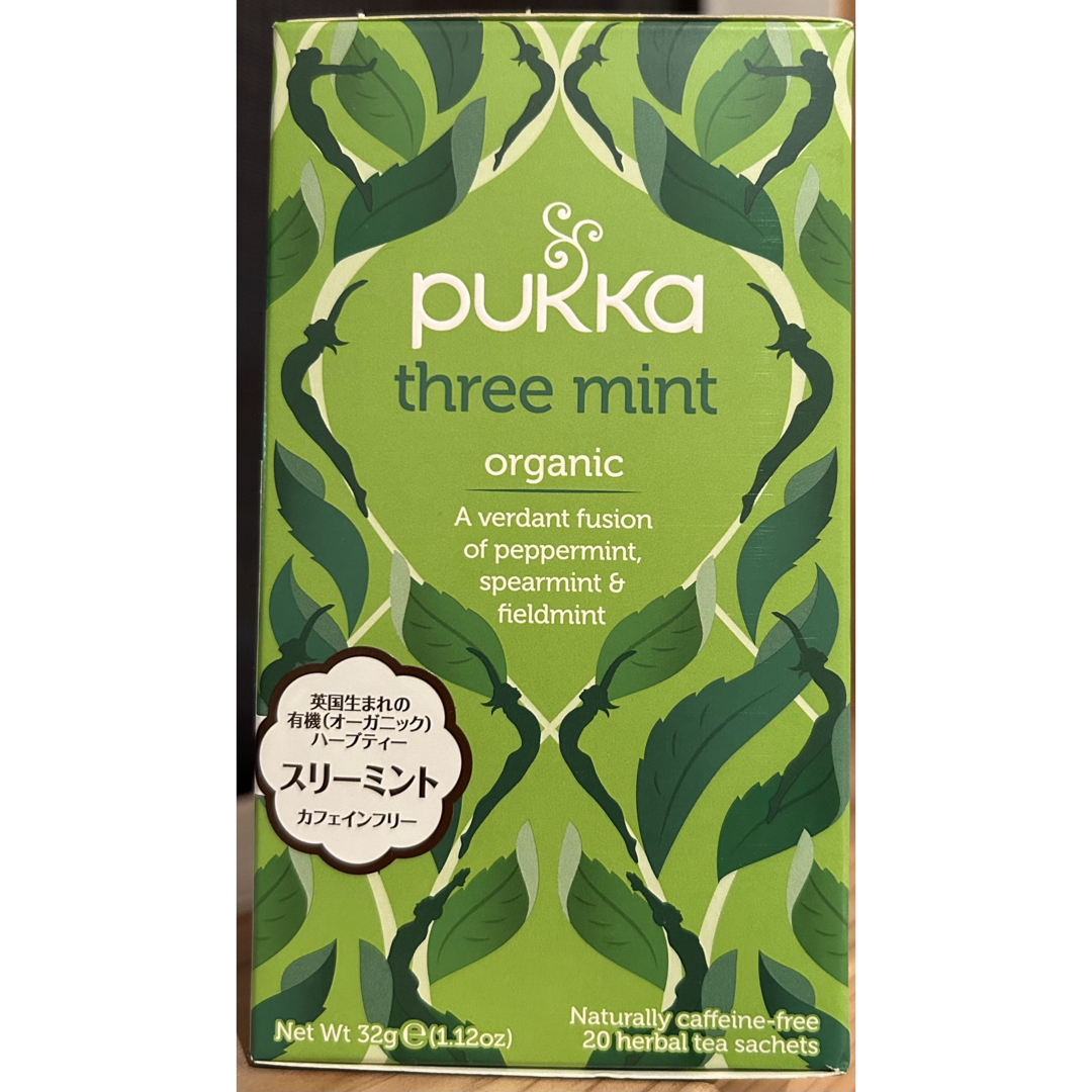 pukka パッカ　ハーブティー　three mint 食品/飲料/酒の飲料(茶)の商品写真