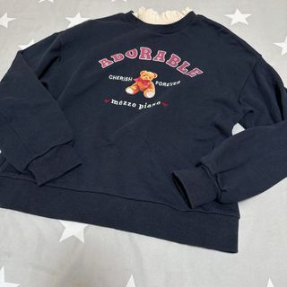 メゾピアノジュニア(mezzo piano junior)のメゾピアノジュニア　裏毛長袖トレーナー　150センチ(Tシャツ/カットソー)