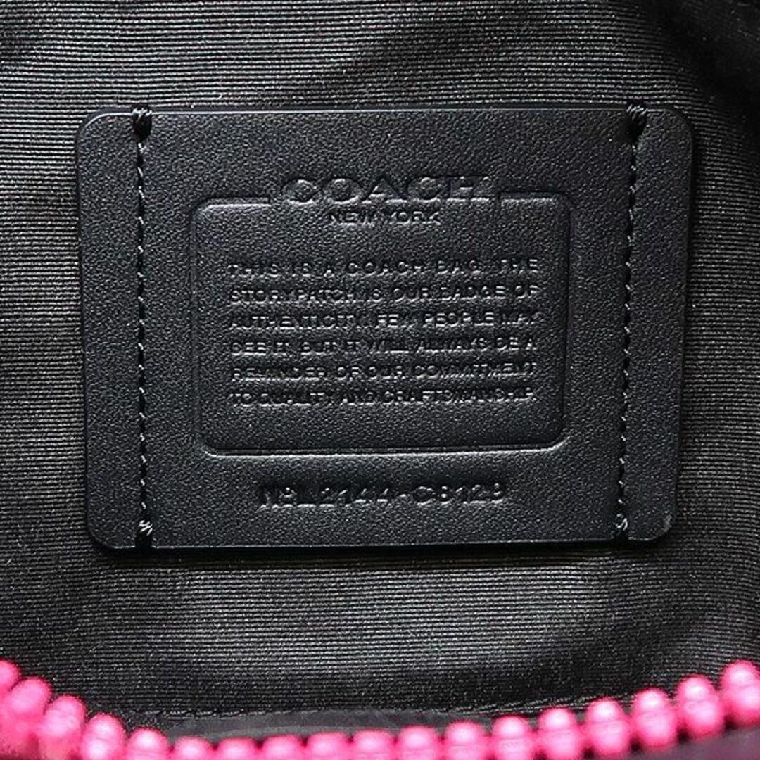 COACH(コーチ)の美品 COACH コーチ  シグネチャー ボディバッグ ピンク C8129 メンズのバッグ(ボディーバッグ)の商品写真