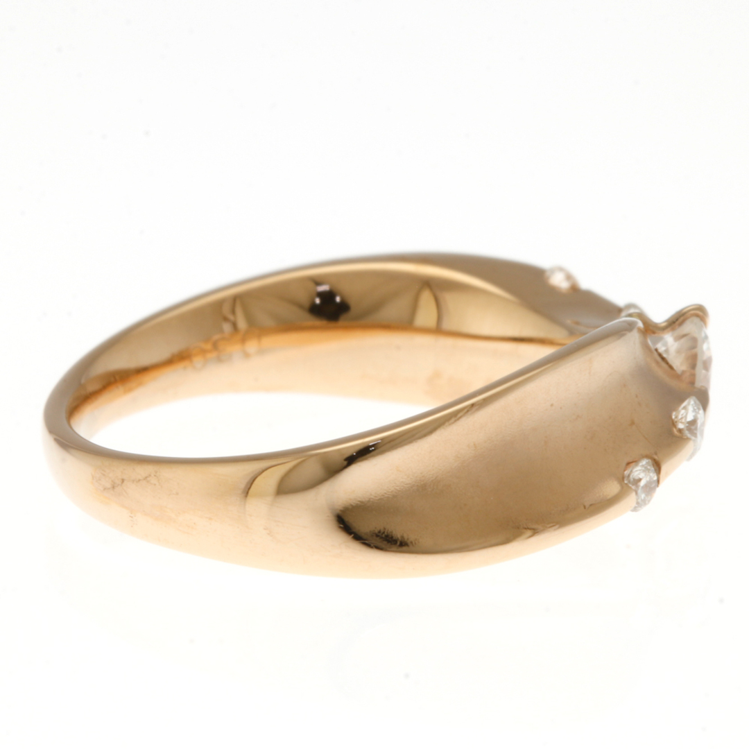 リング 指輪 11号 18金 K18ピンクゴールド ダイヤモンド 0.30ct レディース 中古 レディースのアクセサリー(リング(指輪))の商品写真