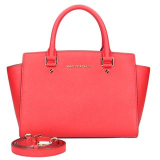 マイケルコース(Michael Kors)のマイケルコース Michael Kors セルマ ショルダーバッグ レザー レッド レディース 中古(ショルダーバッグ)