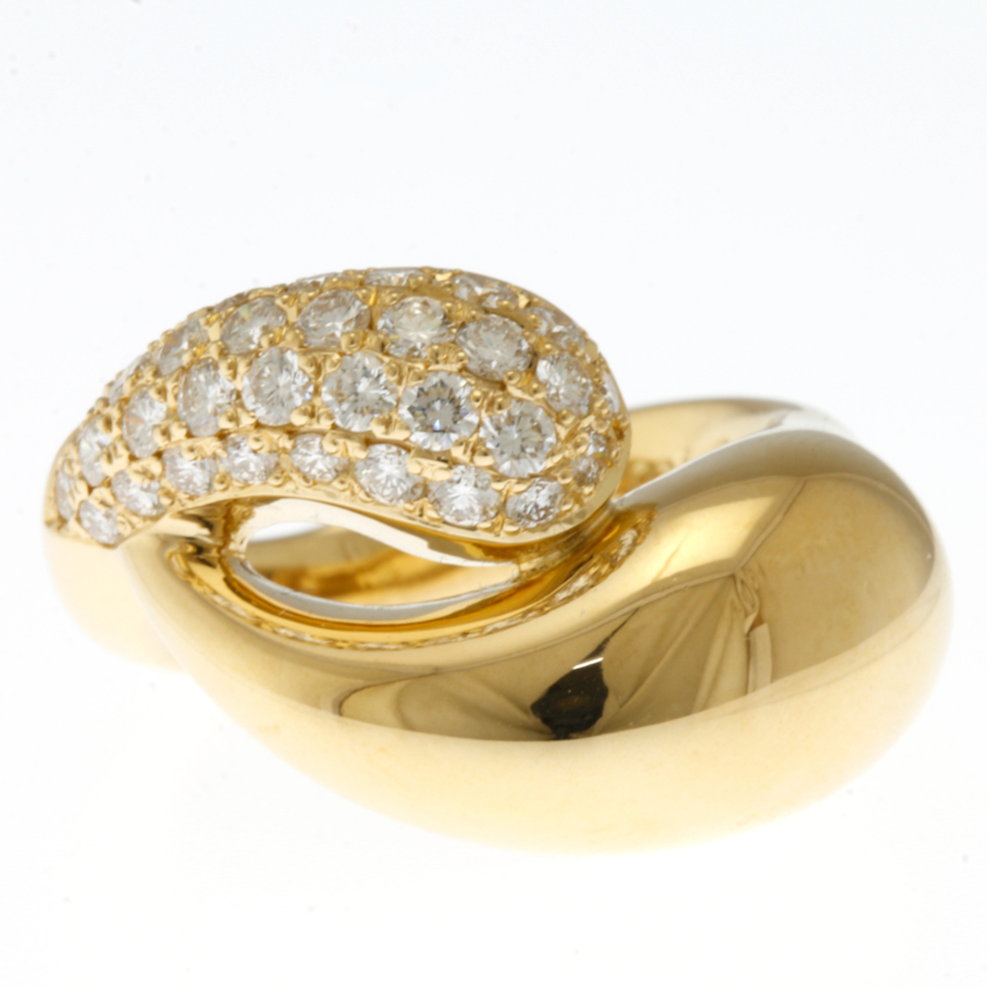 リング 指輪 10.5号 18金 K18イエローゴールド ダイヤモンド 0.80ct 大ぶり レディース 中古 レディースのアクセサリー(リング(指輪))の商品写真