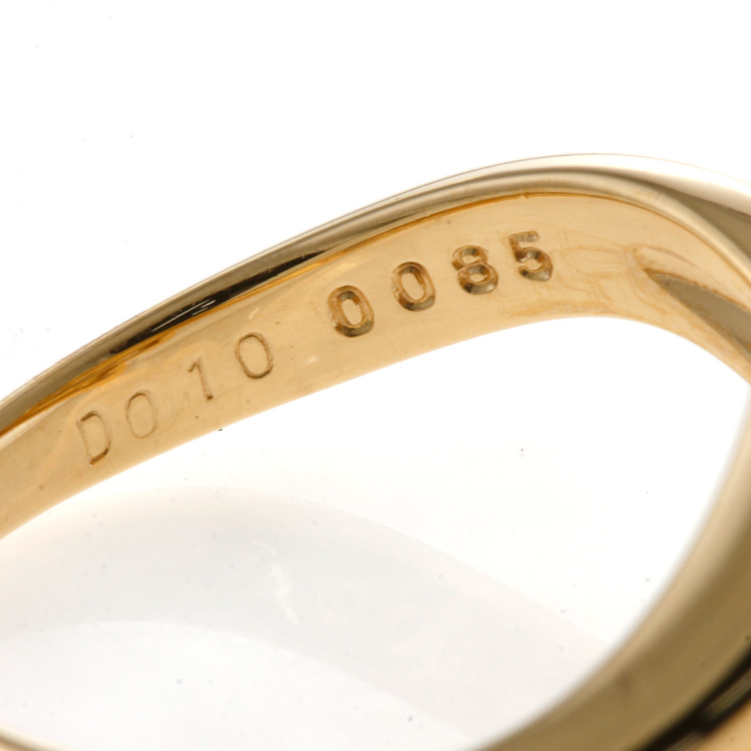 リング 指輪 10号 18金 K18イエローゴールド ダイヤモンド 0.10ct レディース 中古 レディースのアクセサリー(リング(指輪))の商品写真