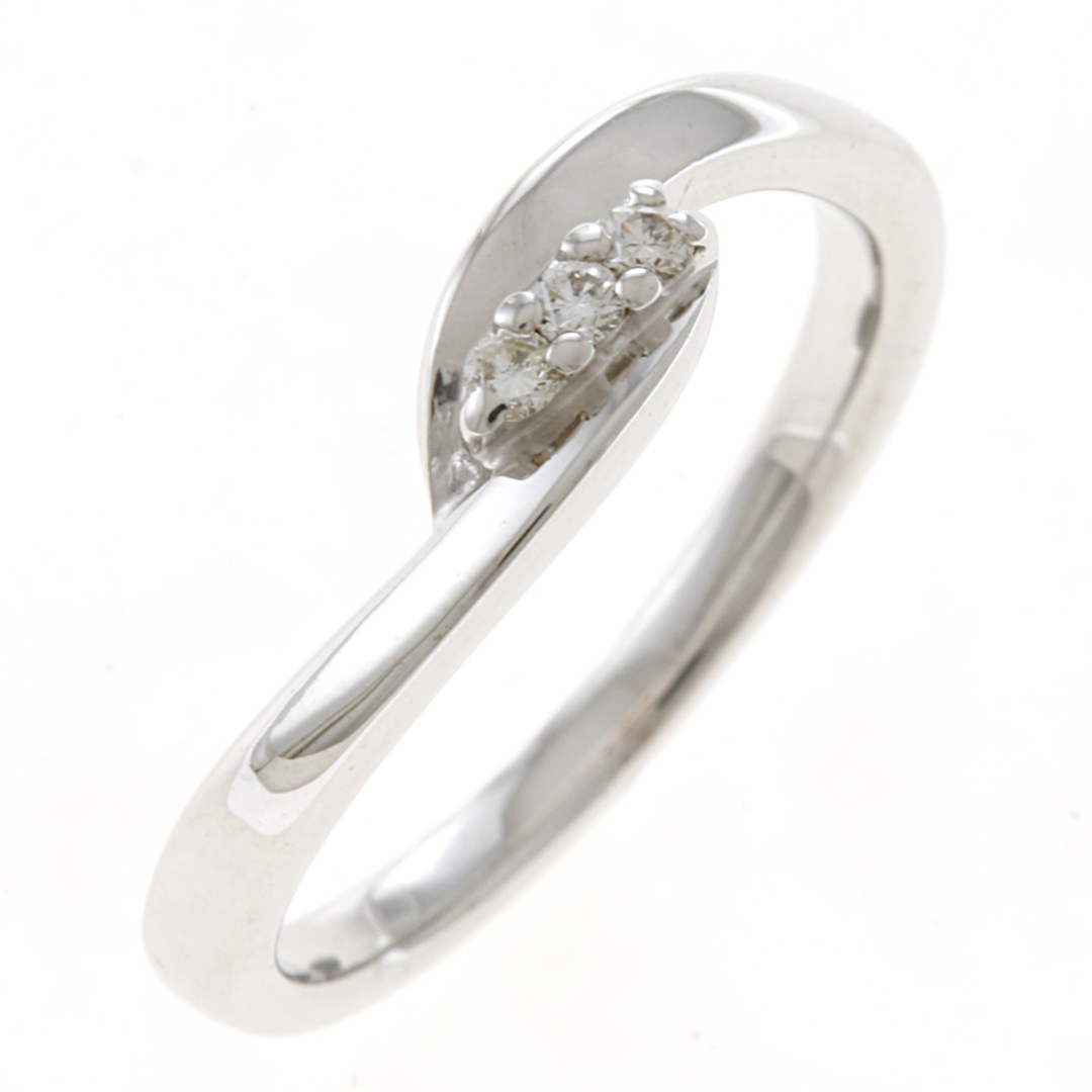 4℃(ヨンドシー)のヨンドシー 4℃ リング 指輪 10号 18金 K18ホワイトゴールド ダイヤモンド レディース 中古 レディースのアクセサリー(リング(指輪))の商品写真