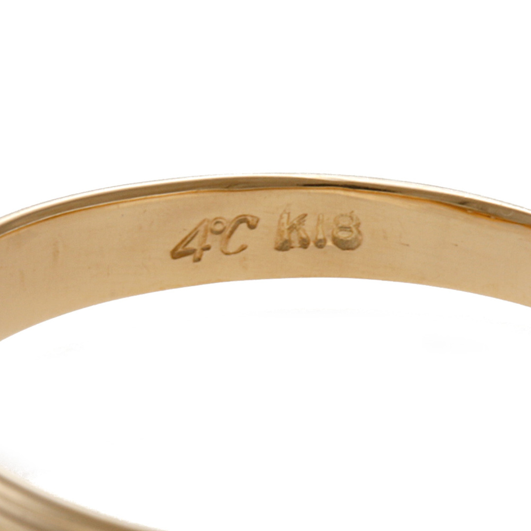 4℃(ヨンドシー)のヨンドシー 4℃ リング 指輪 11号 18金 K18イエローゴールド オパール レディース 中古 レディースのアクセサリー(リング(指輪))の商品写真