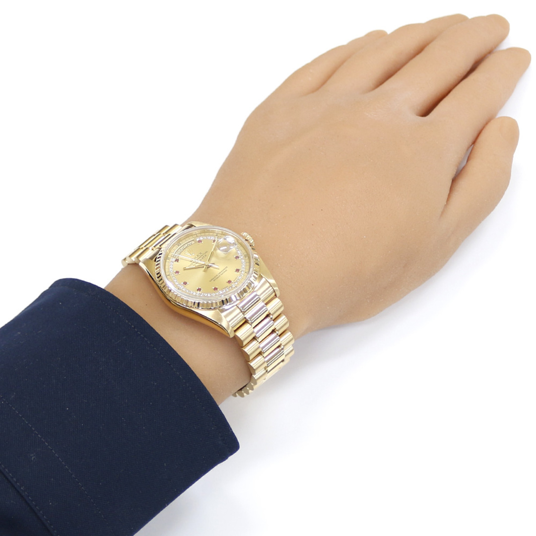 ROLEX - ロレックス デイデイト 腕時計 時計 18金 K18 イエロー ROLEX - ロレックス デイデイト 腕時計 時計 18金 K18 イエロー