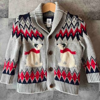 ベビーギャップ(babyGAP)の【babyGAP】ニット ジャケット　上着　カーディガン　12-18months(カーディガン/ボレロ)