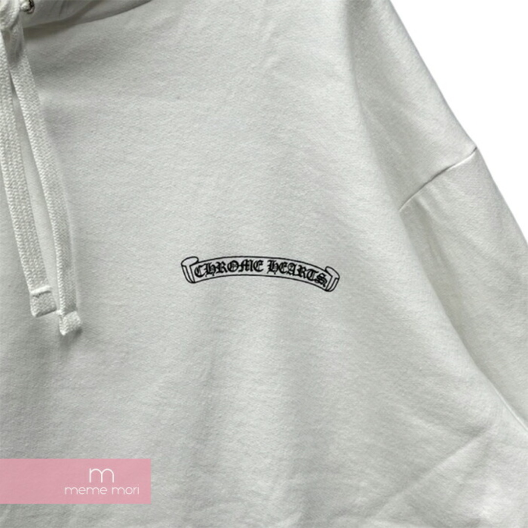 Chrome Hearts(クロムハーツ)のCHROME HEARTS Yellow CH Plus Hoodie クロムハーツ イエローCHプラスフーディ プルオーバーパーカー バックプリント クロスプリント 袖プリント ホワイト×マスタード サイズXXL【240114】【新古品】【me04】 メンズのトップス(パーカー)の商品写真