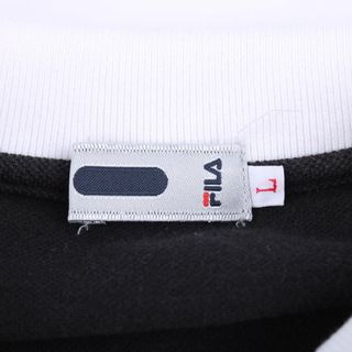 フィラ(FILA)のフィラ 半袖ポロシャツ ハーフジップ ゴルフウエア レディース Lサイズ ブラック FILA(ポロシャツ)