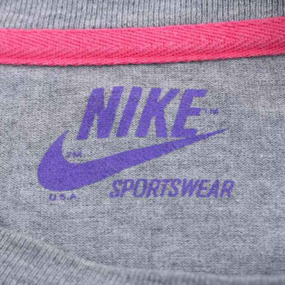 NIKE(ナイキ)のナイキ 長袖 Tシャツ プリントT 綿100％ スポーツウエア トップス メンズ XSサイズ グレー NIKE メンズのトップス(Tシャツ/カットソー(七分/長袖))の商品写真