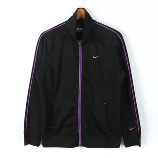 ナイキ(NIKE)のナイキ トラックジャケット DRI-FIT ジャージ上 スポーツウエア アウター レディース Lサイズ ブラック NIKE(ブルゾン)