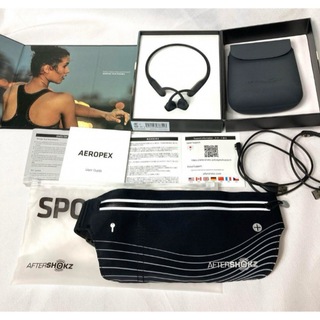 アフターショックス(AFTERSHOKZ)のAFTERSHOKZ AEROPEX COSMIC BLACK 骨伝導AS800(ヘッドフォン/イヤフォン)