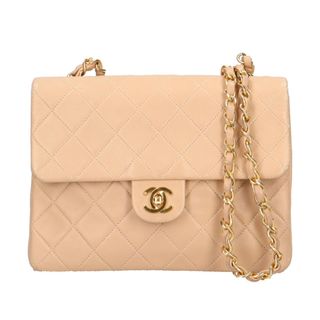 シャネル(CHANEL)のシャネル チェーン マトラッセ ショルダーバッグ ラムスキン ベージュ レディース CHANEL 中古(ショルダーバッグ)