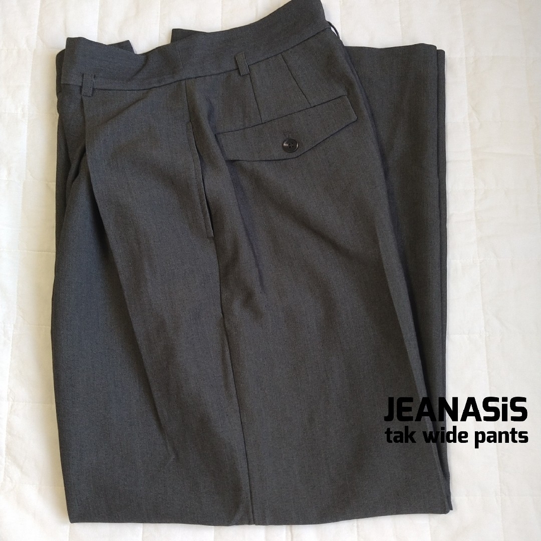 JEANASIS(ジーナシス)のジーナシス JEANASiS タックワイドパンツ 美品 レディースのパンツ(カジュアルパンツ)の商品写真