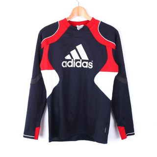 アディダス(adidas)のアディダス 長袖 Tシャツ クライマクール 練習着 スポーツウエア トップス メンズ Mサイズ ネイビー adidas(Tシャツ/カットソー(七分/長袖))