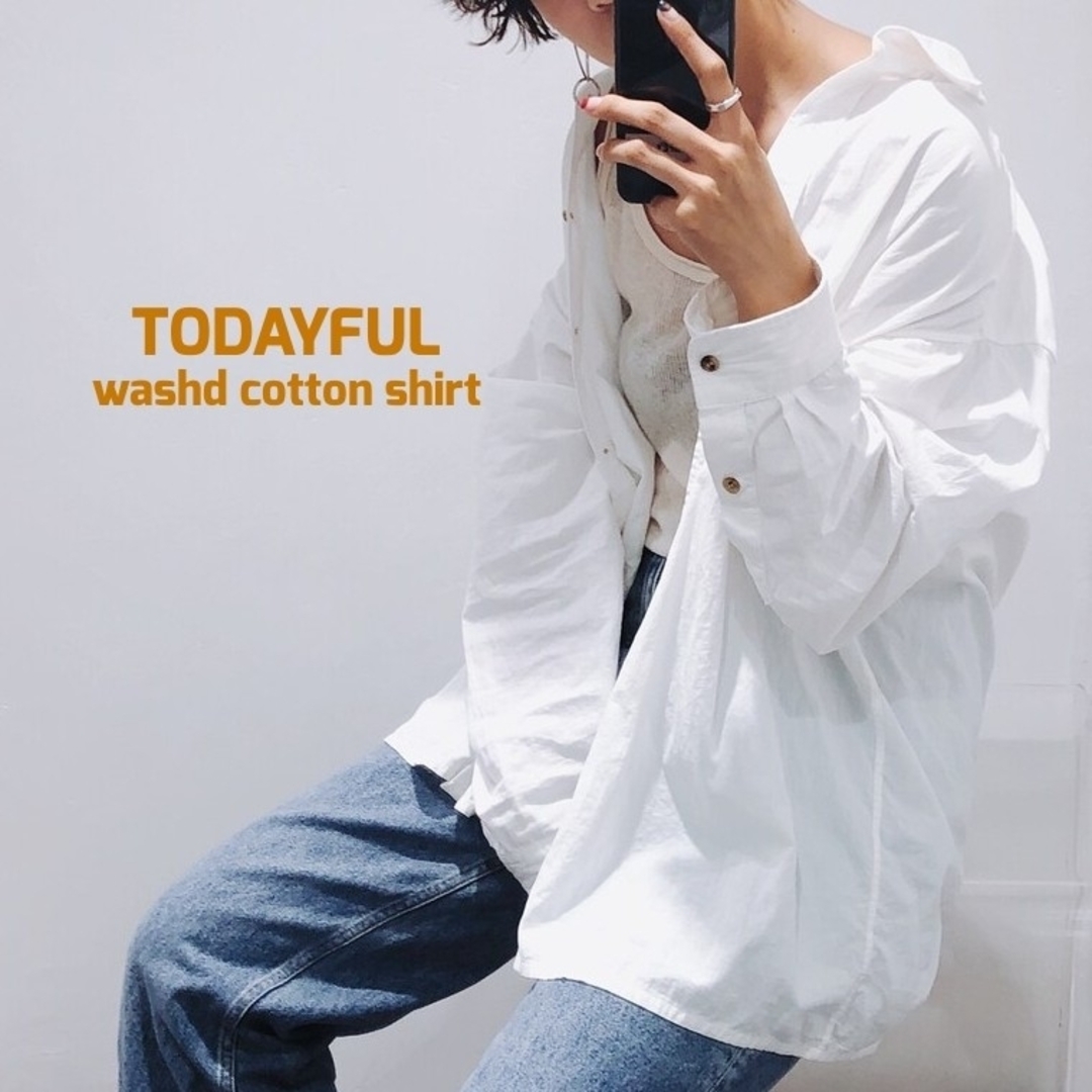 TODAYFUL Washed Cotton Shirts コットンシャツ