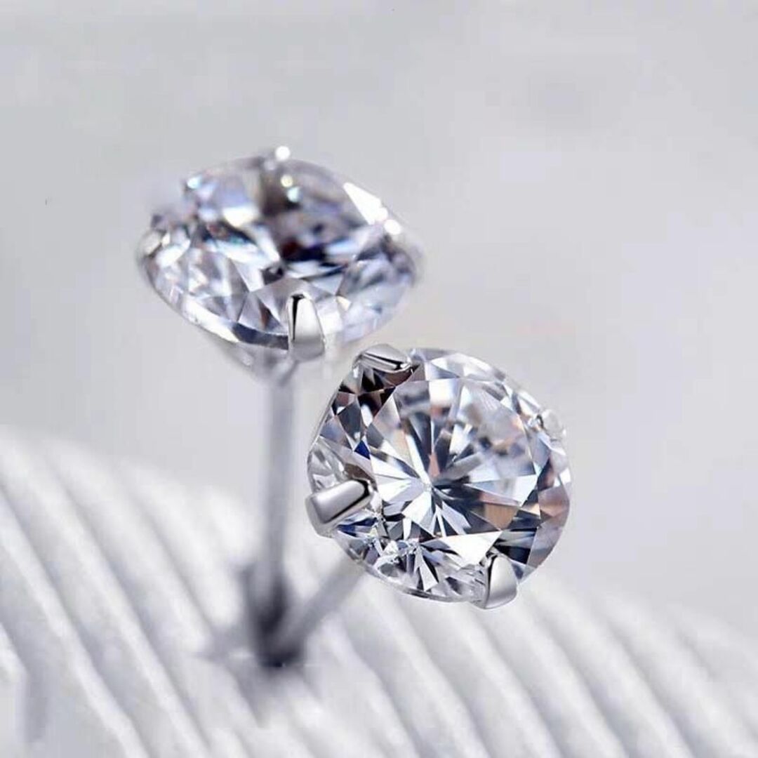 再入荷】 人気 S925 純銀 シルバー ピアス CZダイヤ 7mm AY02の 再入荷】 人気 S925 純銀 シルバー ピアス CZダイヤ 7mm AY02の