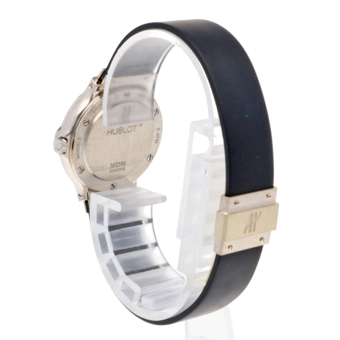HUBLOT(ウブロ)のウブロ MDMクラシック テディベア 腕時計 時計 18金 K18ホワイトゴールド クオーツ レディース 1年保証 HUBLOT 中古 レディースのファッション小物(腕時計)の商品写真