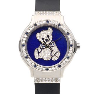ウブロ(HUBLOT)のウブロ MDMクラシック テディベア 腕時計 時計 18金 K18ホワイトゴールド クオーツ レディース 1年保証 HUBLOT 中古(腕時計)