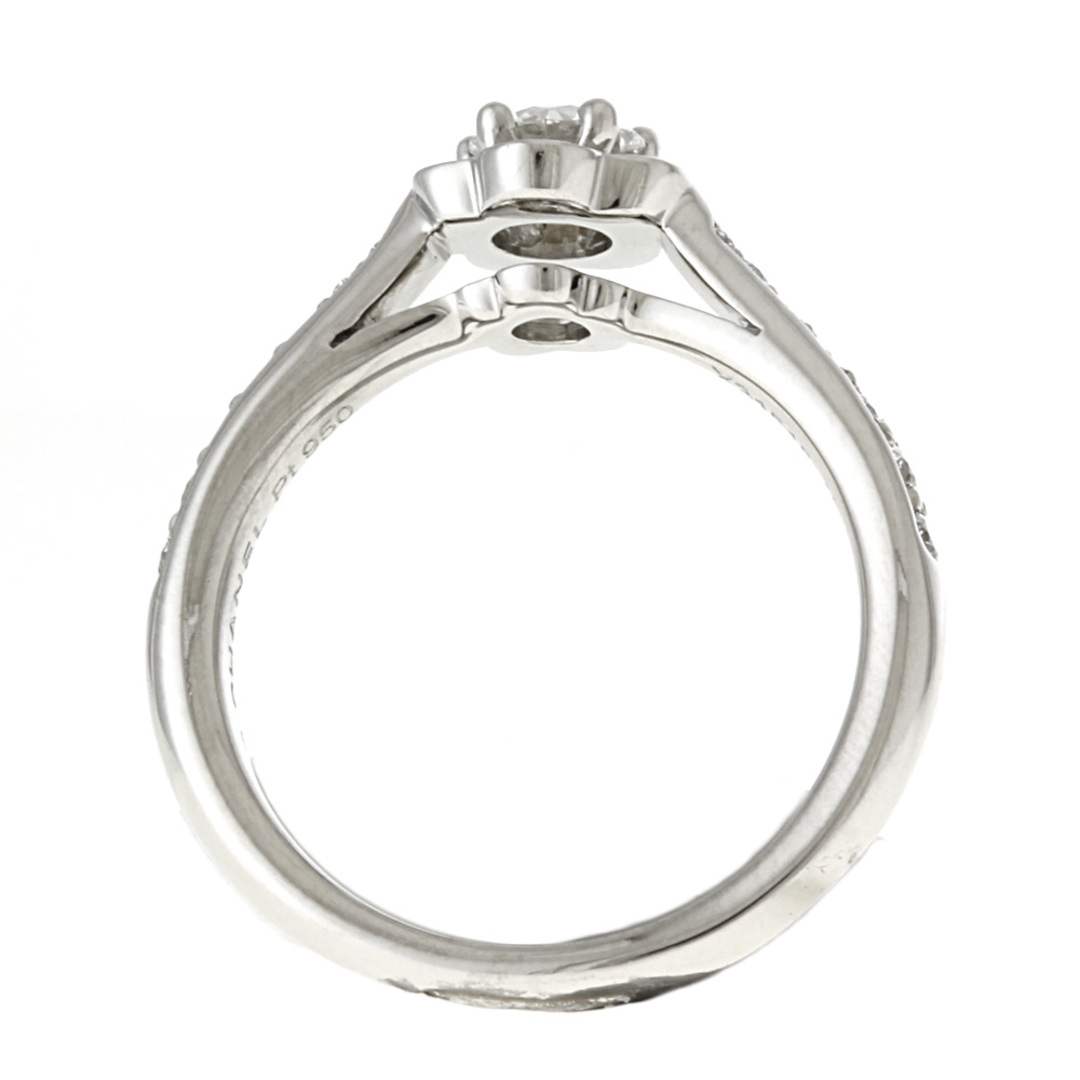 CHANEL(シャネル)のシャネル カメリア リング 指輪 9号 Pt950プラチナ ダイヤモンド レディース CHANEL 中古 レディースのアクセサリー(リング(指輪))の商品写真