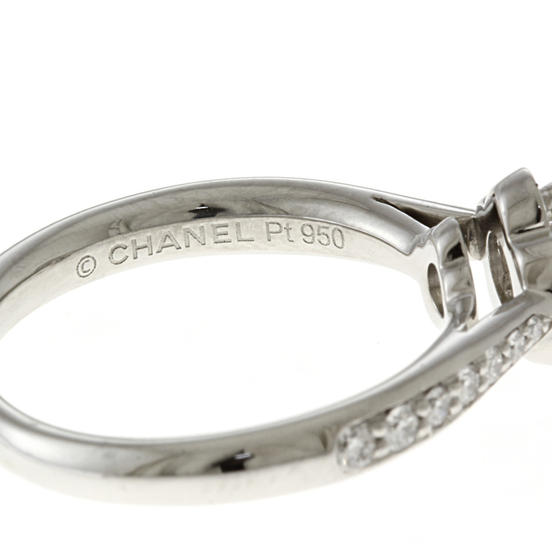 CHANEL(シャネル)のシャネル カメリア リング 指輪 9号 Pt950プラチナ ダイヤモンド レディース CHANEL 中古 レディースのアクセサリー(リング(指輪))の商品写真