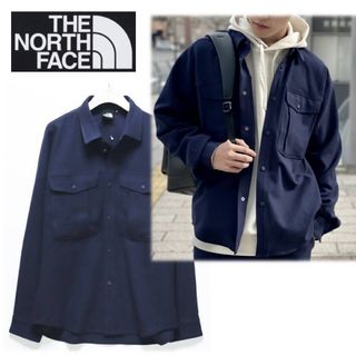 ザノースフェイス(THE NORTH FACE)の《ザ ノースフェイス》新品 厚手 ウールライク ストレッチインヨーシャツ M(シャツ)