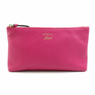 グッチ(Gucci)のグッチ GUCCI ポーチ マルチケース スウィング レザー マゼンタ レディース 368881 送料無料【中古】 e57837f(ポーチ)