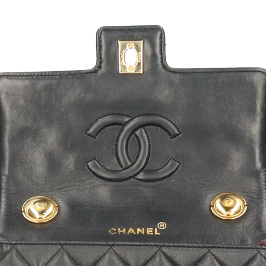 CHANEL(シャネル)のシャネル マトラッセ ハンドバッグ ラムスキン ブラック レディース CHANEL 中古 レディースのバッグ(ハンドバッグ)の商品写真