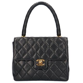 シャネル(CHANEL)のシャネル マトラッセ ハンドバッグ ラムスキン ブラック レディース CHANEL 中古(ハンドバッグ)